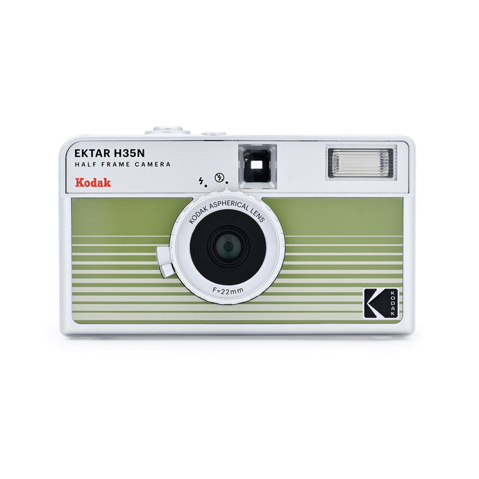 KODAK EKTAR H35N Half Frame Film Camera<br/> STRIPED GREEN